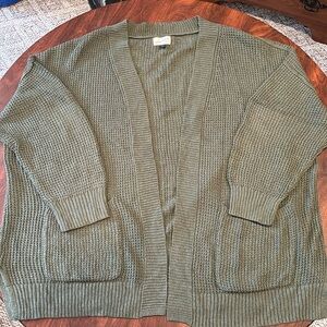 Dark green cardigan